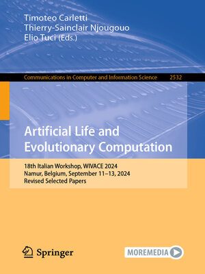 cover image of Artificial Life and Evolutionary Computation